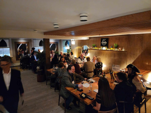 Chisholm Supporters table with Pirate of Halifax